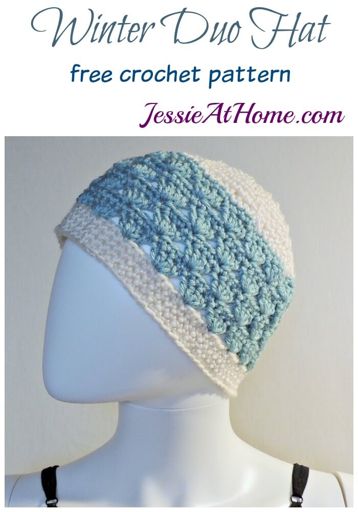 Winter Duo Hat free crochet pattern by Jessie At Home