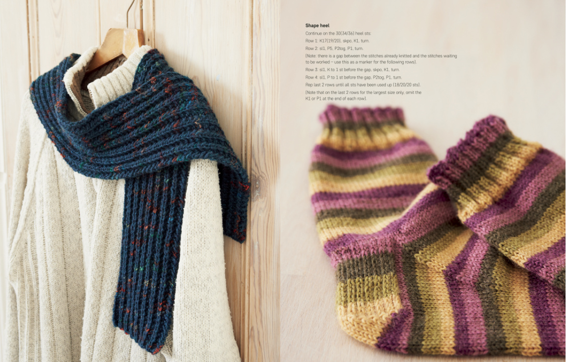 Knit Yourself Calm scarf and socks