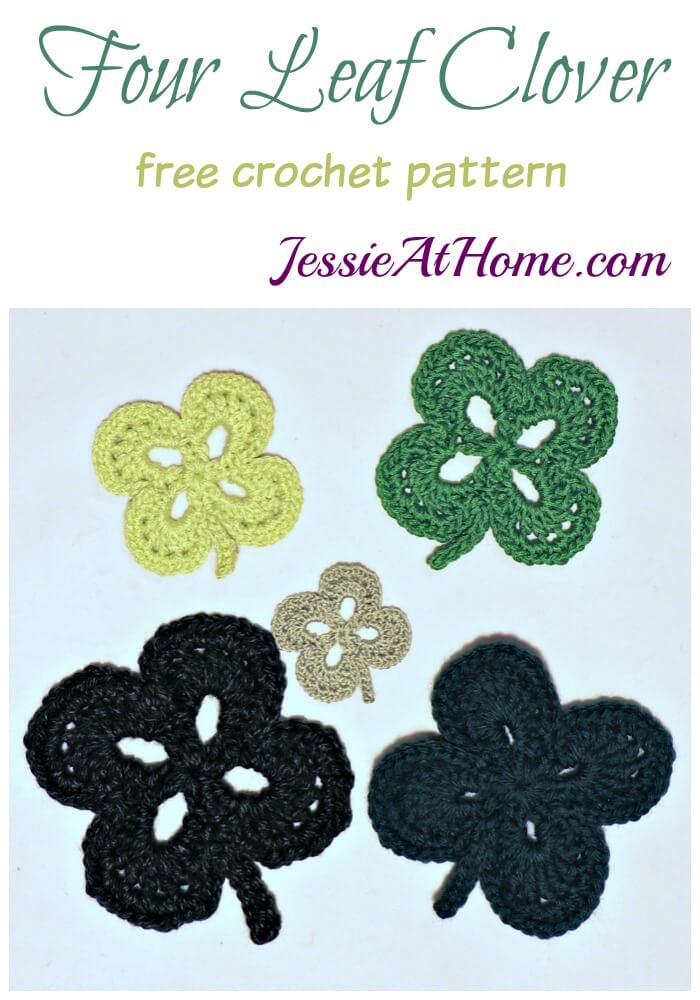 Four Leaf Clover free crochet pattern by Jessie At Home