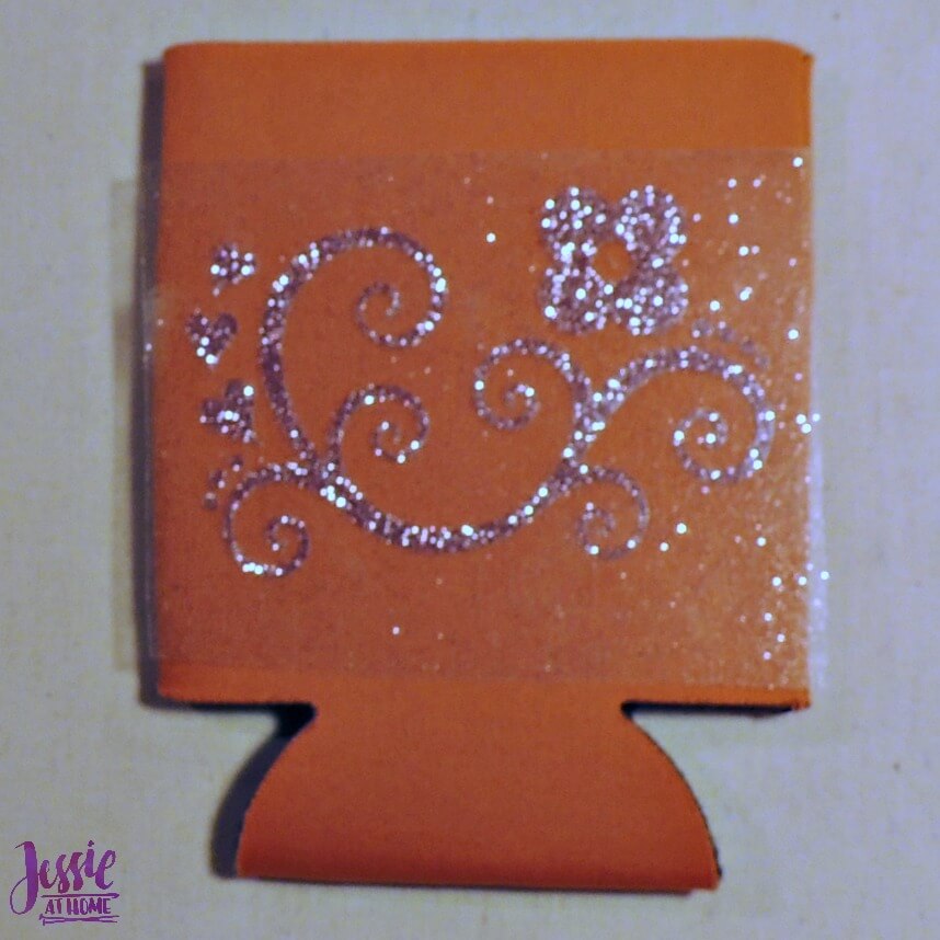 Happy Crafter Glitter Vinyl Koozie by Jessie At Home - 5