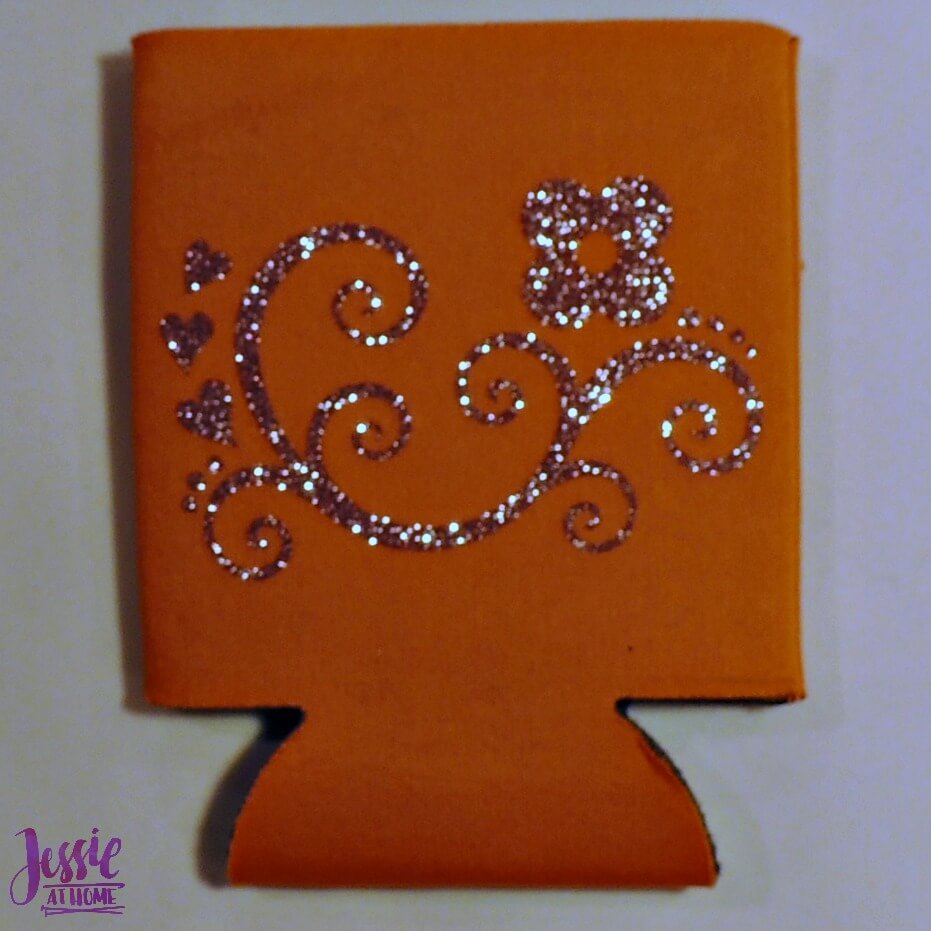 Happy Crafter Glitter Vinyl Koozie by Jessie At Home - 7