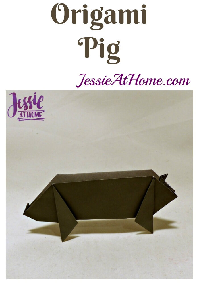 Origami Pig from Jessie At Home