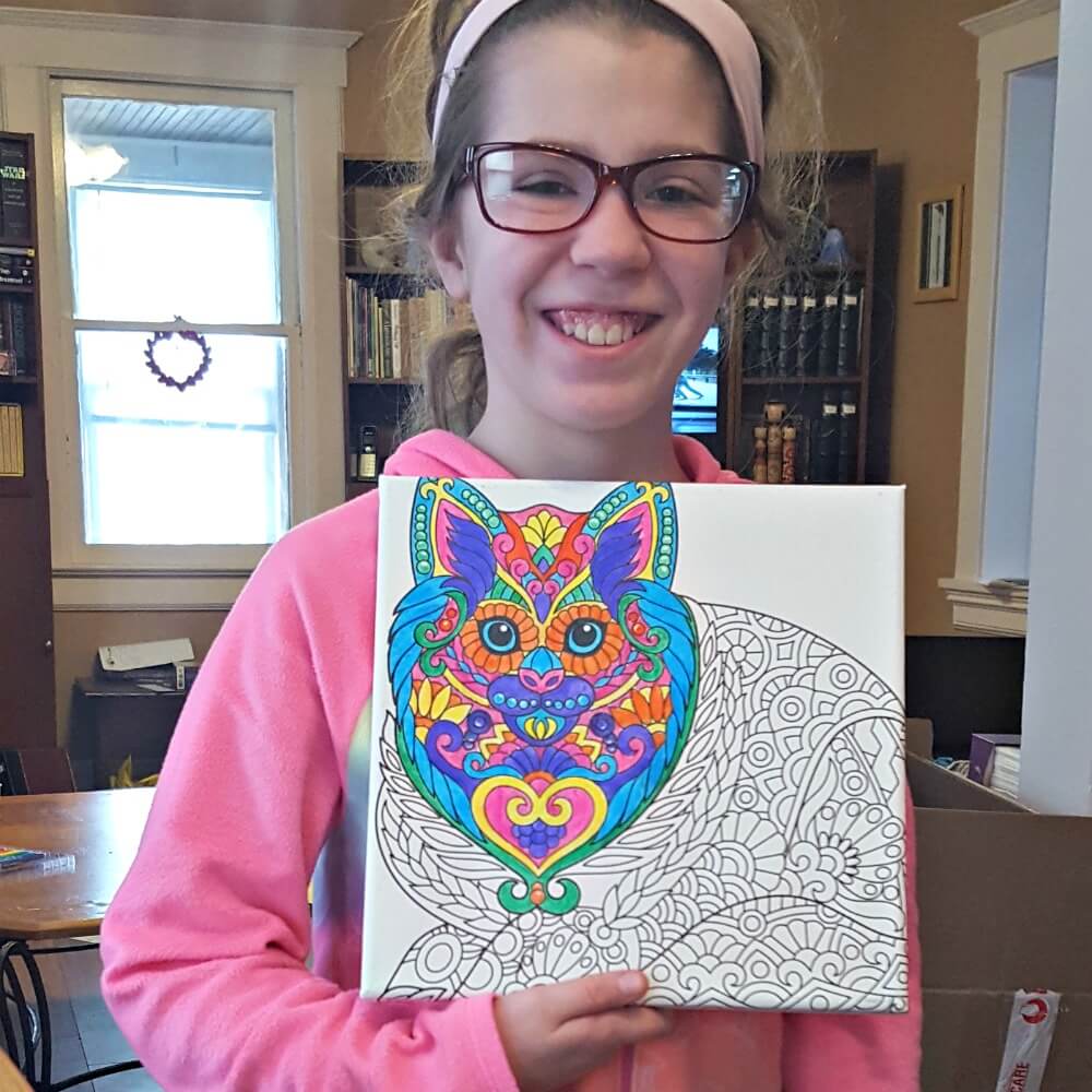 Canvas Art kits Kyla Coloring