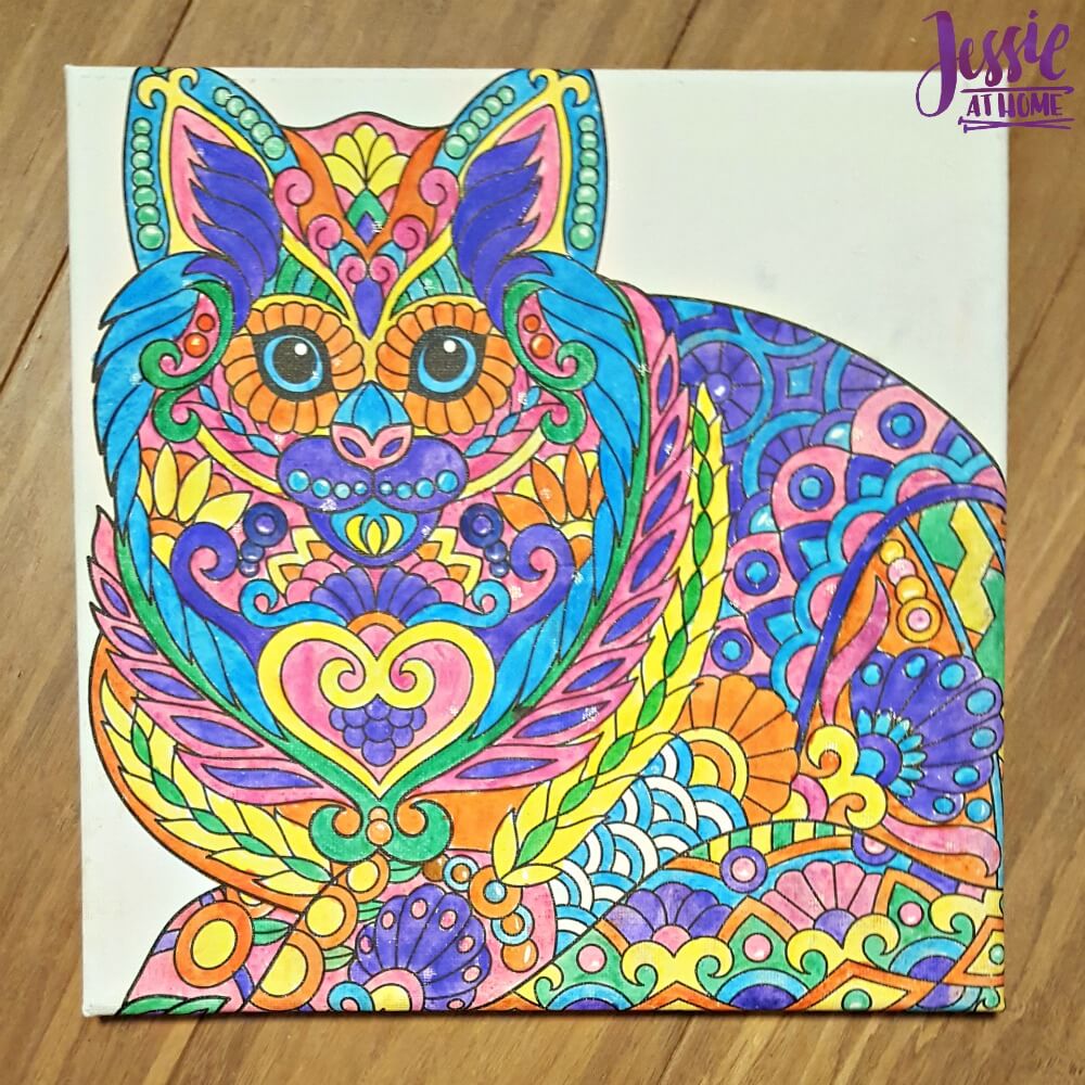 Canvas Art kits colored cat