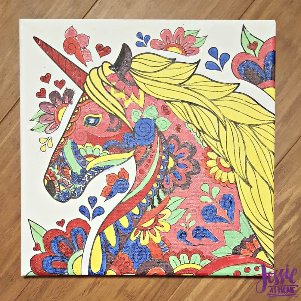 Canvas Art kits painted unicorn