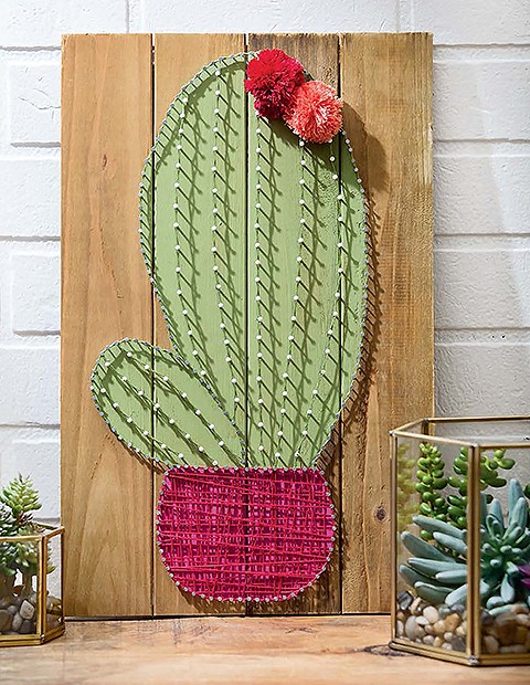 Cool String Art Cactus