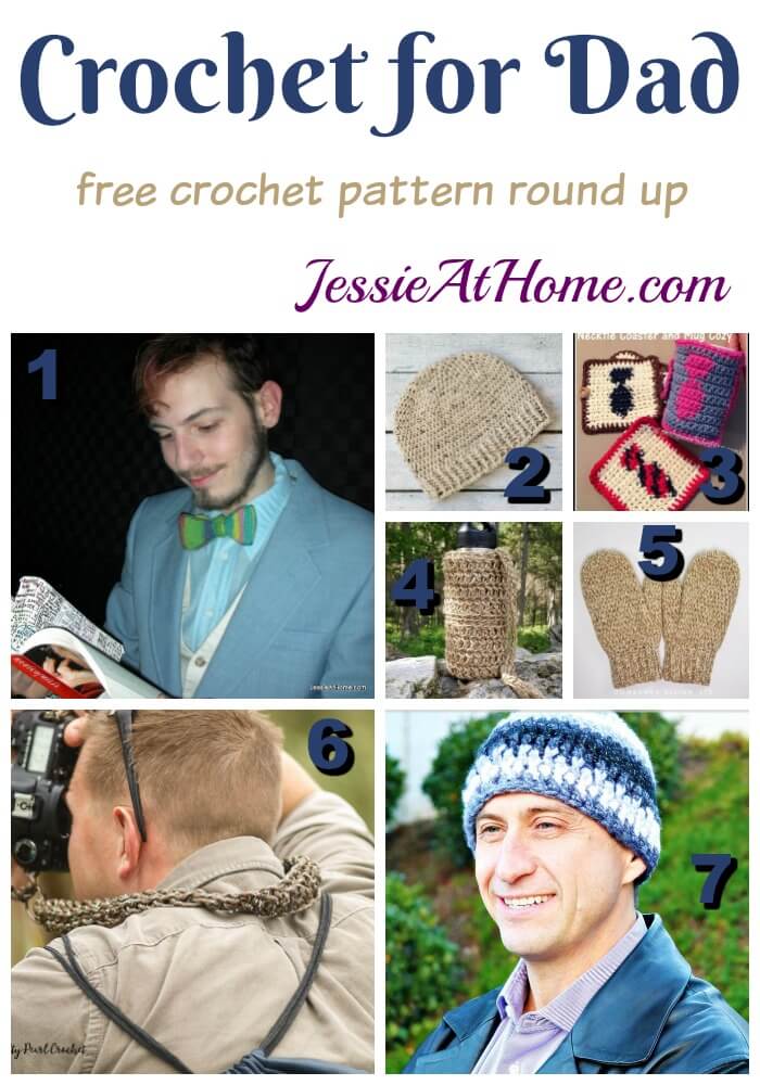 Father’s Day Crochet Gifts free crochet pattern round up from Jessie At Home