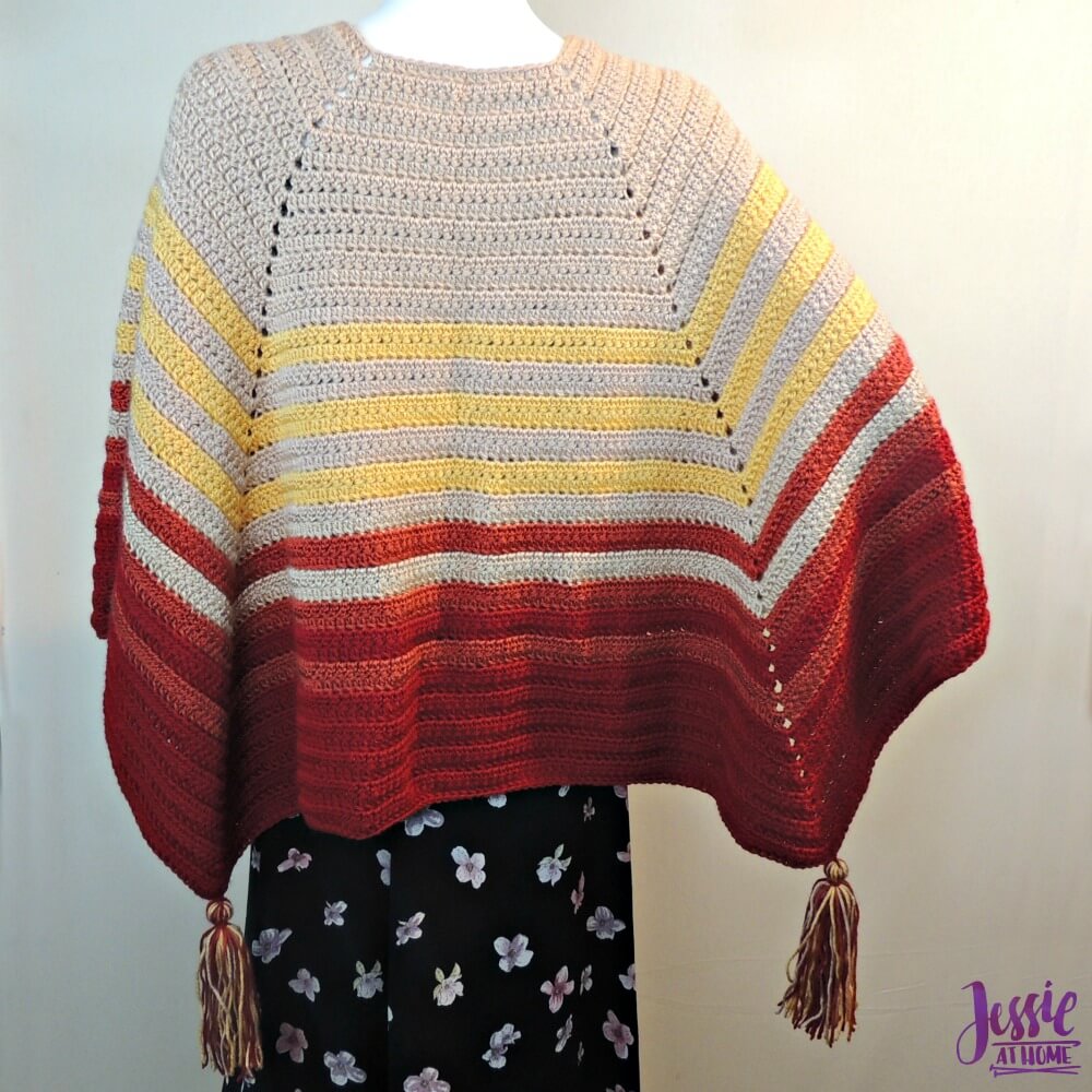 Harvest Poncho free crochet pattern by Jessie At Home - 2