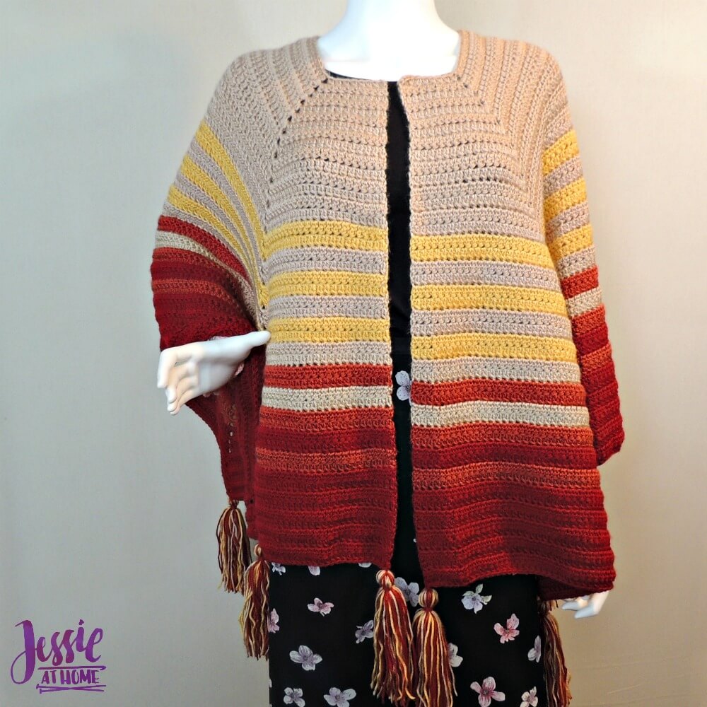 Harvest Poncho free crochet pattern by Jessie At Home - 3