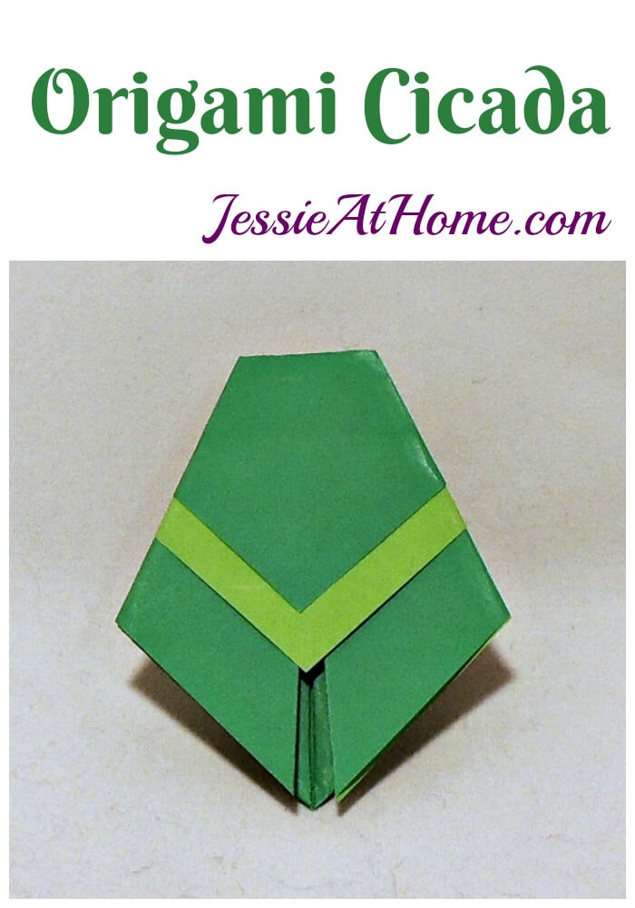 Origami Cicada from Jessie At Home