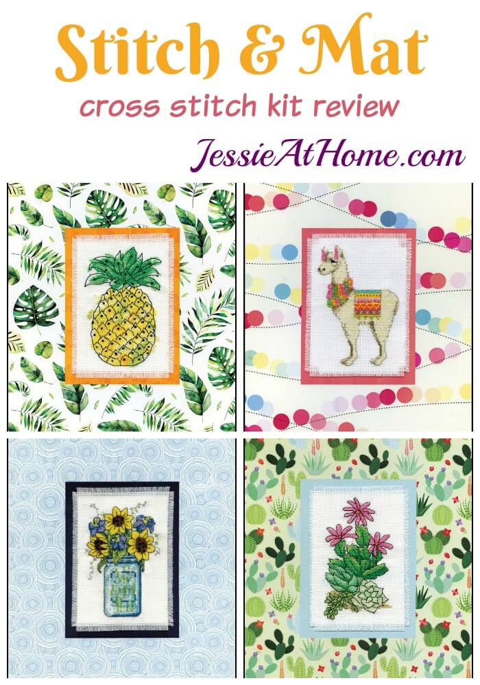 Stitch & Mat cross stitch kit review from Jessie At Home