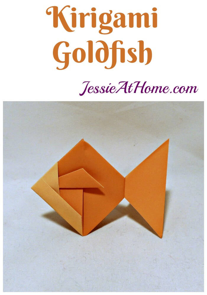 Kirigami Goldfish from Jessie At Home