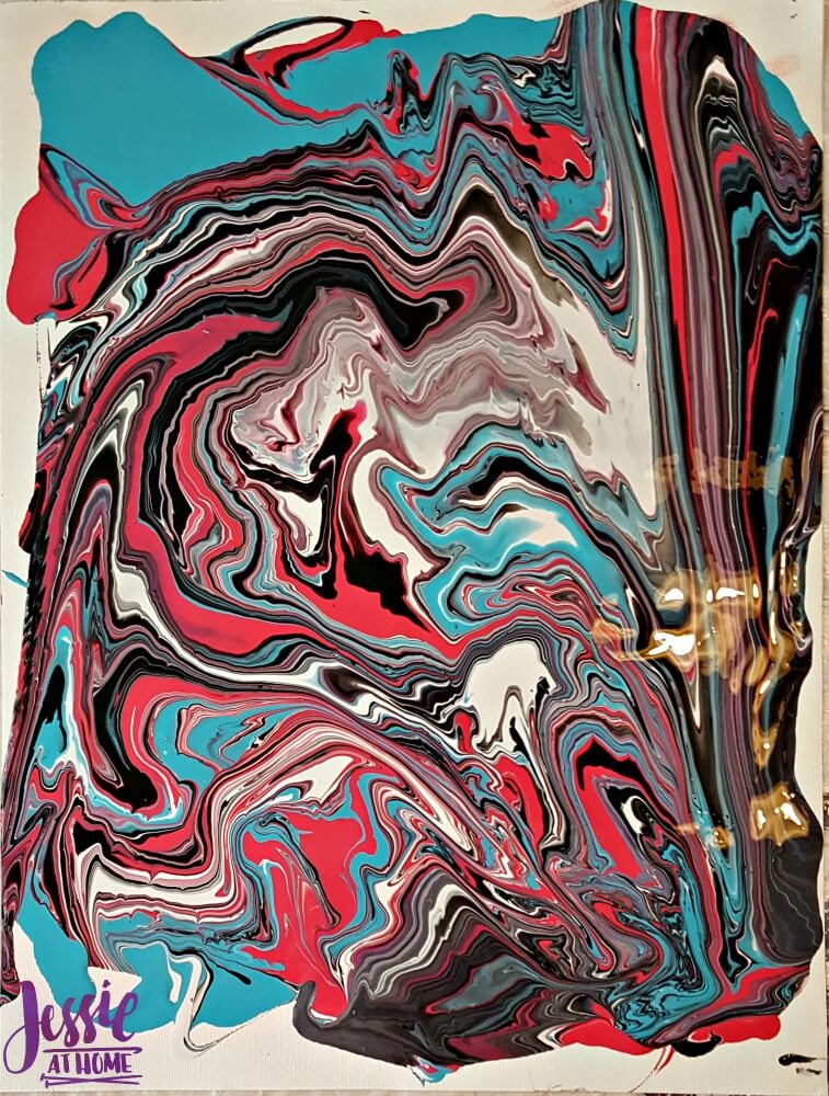 Fun with Marbling - first one done