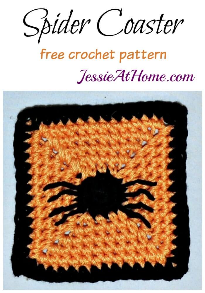 Spider Coaster free crochet pattern by Jessie At Home