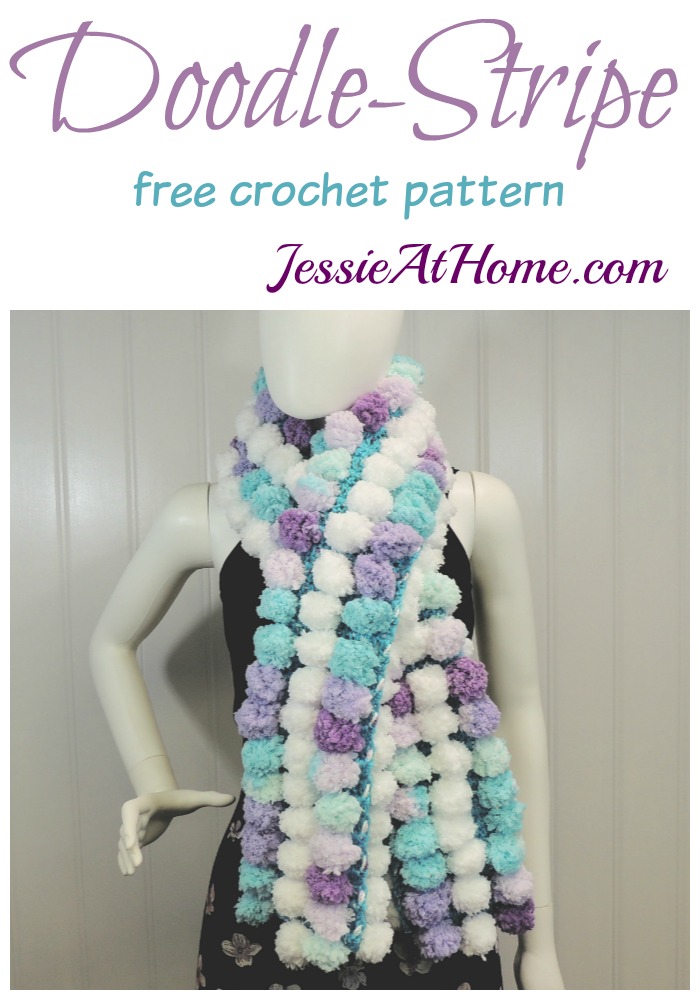 Doodle-Stripe Scarf free crochet pattern by Jessie At Home