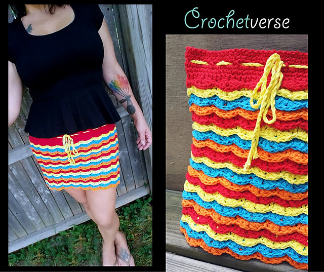 Fireworks Skirt - Interview with Stephanie Pokorny of Crochetverse