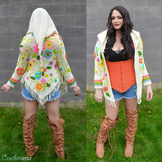 Magic Carpet Ride Sweater - Interview with Stephanie Pokorny of Crochetverse