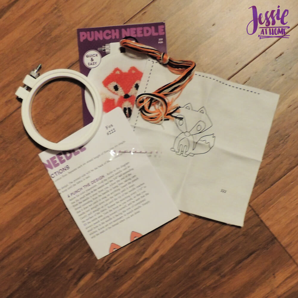 Punch Needle Kit review from Jessie At Home - kit contents