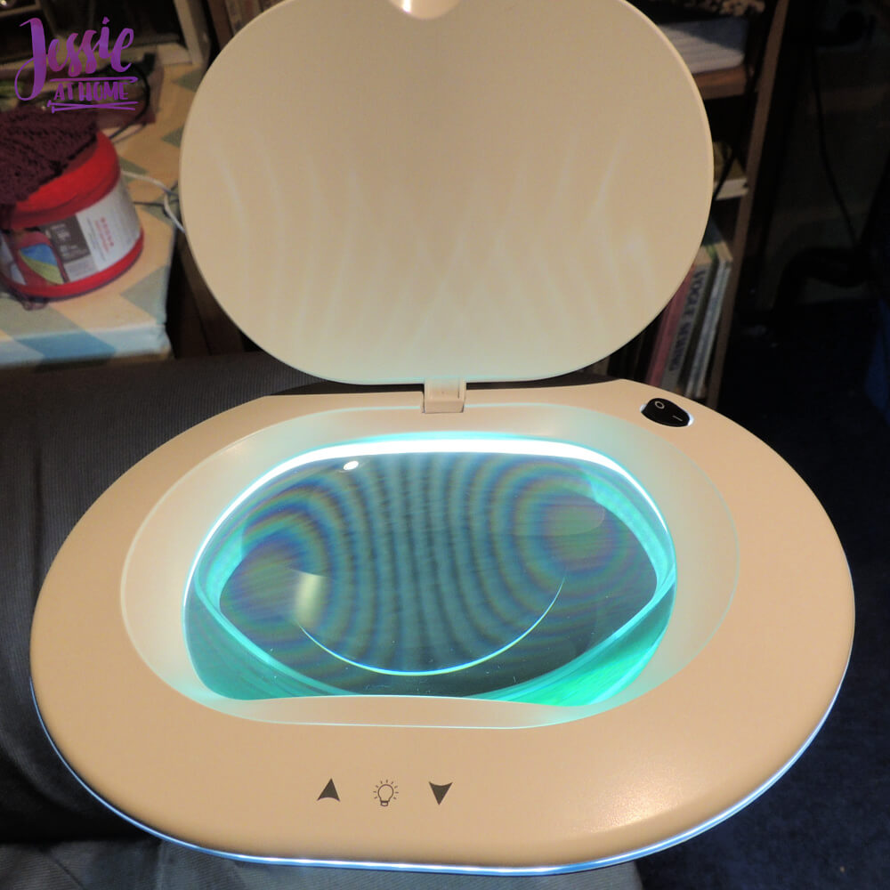 Brightech Magnifying Light Review from Jessie At Home - up close