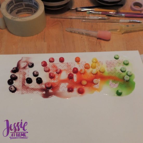 Painting with Skittles craft tutorial by Jessie At Home - Love sitting