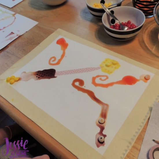 Painting with Skittles craft tutorial by Jessie At Home - Wand in process