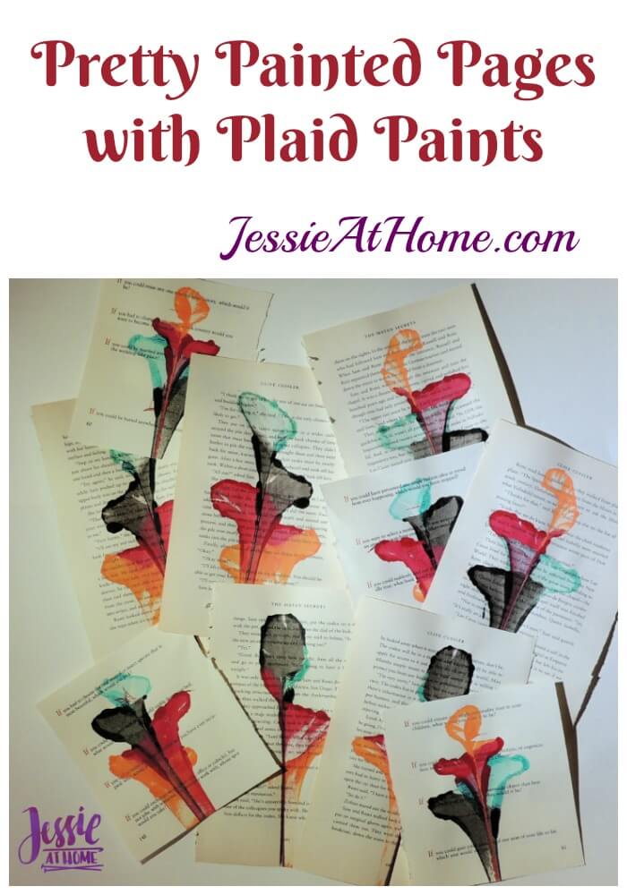 Pretty Painted Pages with Plaid Paints by Jessie At Home