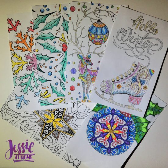 Color on the Go - fun for all seasons - review by Jessie At Home - colored in