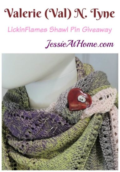 Valerie (Val) N. Tyne shawl pin by LickinFlames giveaway - Plus some ...