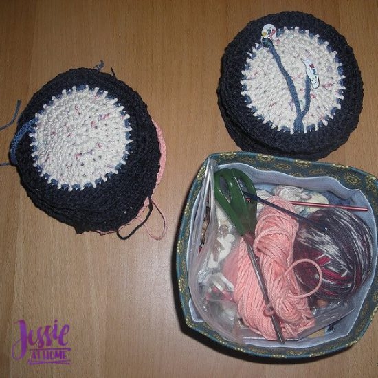 Crochet Jar Top free crochet and craft tutorial by Jessie At Home - More Covers