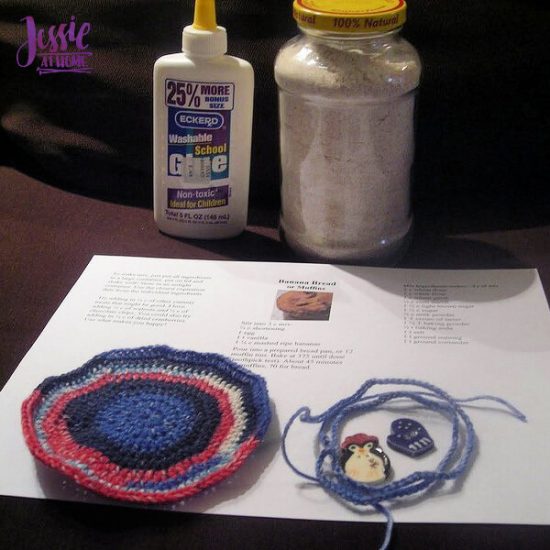 Crochet Jar Top free crochet and craft tutorial by Jessie At Home - Supplies