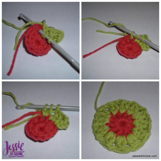 Flower to Hexagon Granny free crochet pattern by Jessie At Home tutorial - 2
