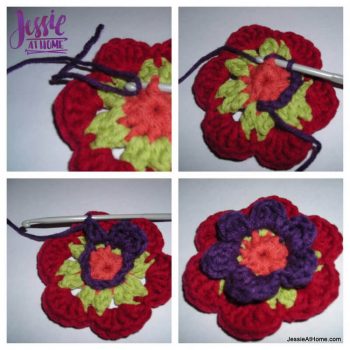 Flower Hexagon Granny How-To | Free Crochet Pattern | Jessie At Home