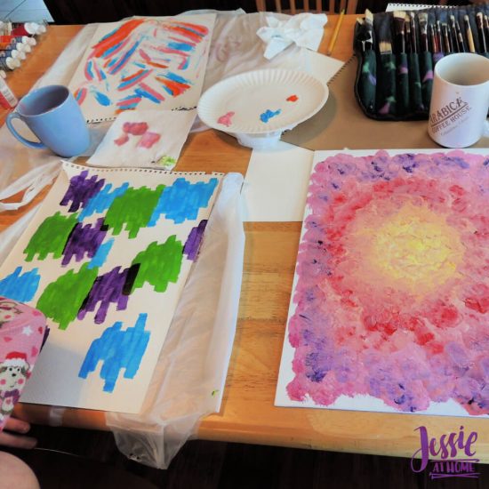 Happy Abstracts - painting book for kids and adults - review by Jessie At Home - planning