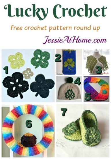 Lucky Crochet free crochet pattern round up from Jessie At Home