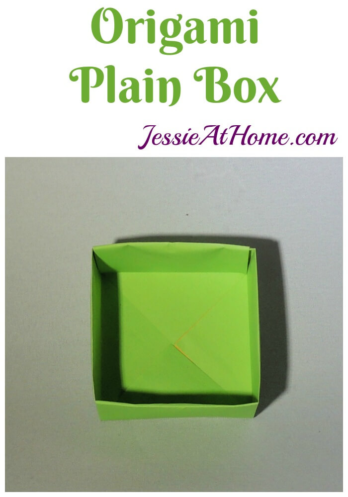 Origami Plain Box tutorial from Jessie At Home