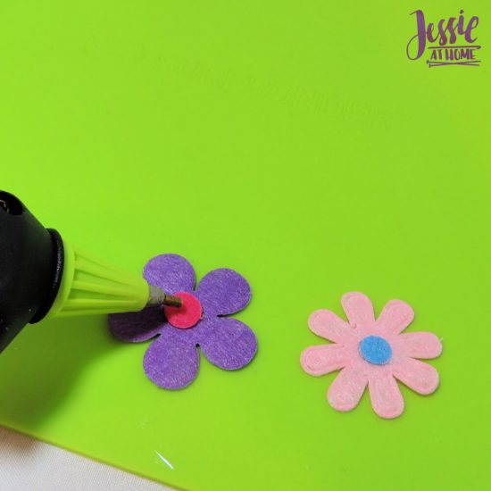 Surebonder Precision Point Glue Gun craft product review from Jessie At Home - small dot of glue