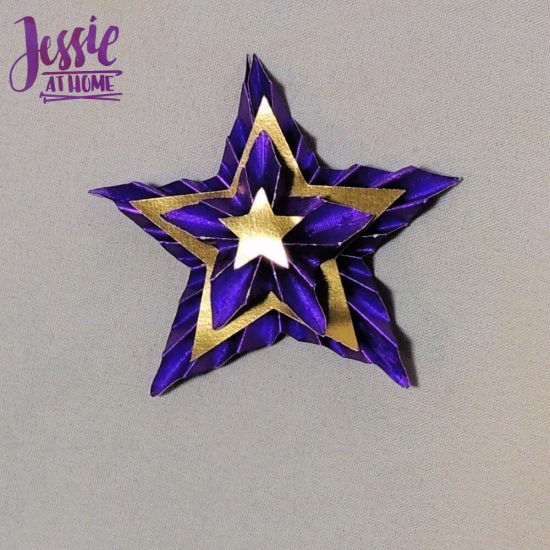 Fun with Foil - Rinea Foiled Paper and Cricut tutorial by Jessie At Home - star