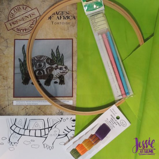 Global Artisan Needlepoint Designs & Kits craft review from Jessie At Home - Turtle