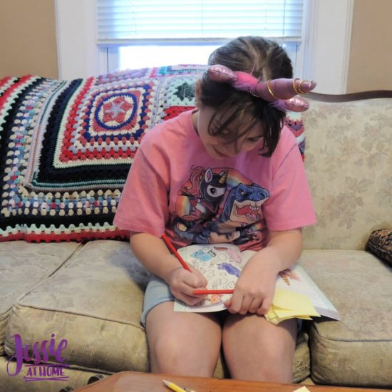 Jessie At Home Selfie Sunday - Kyla and her Unicorn Journal