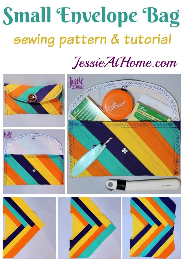 Small Envelope Bag - sewing pattern and tutorial - Jessie At Home