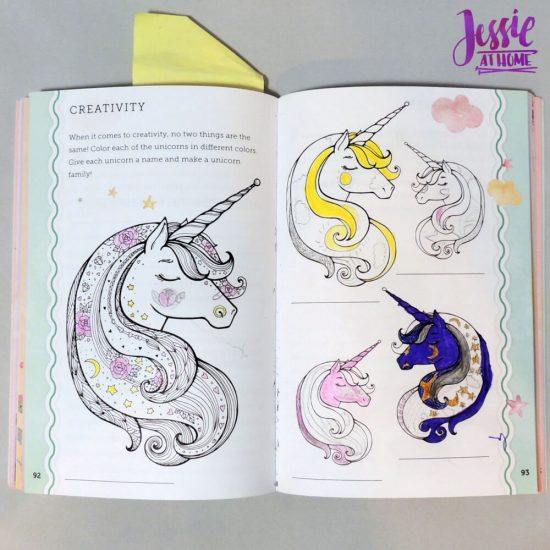 Unicorn Tales - a guided journal review from Jessie At Home - family
