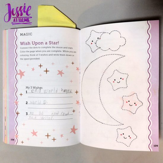 Unicorn Tales - a guided journal review from Jessie At Home - wishes