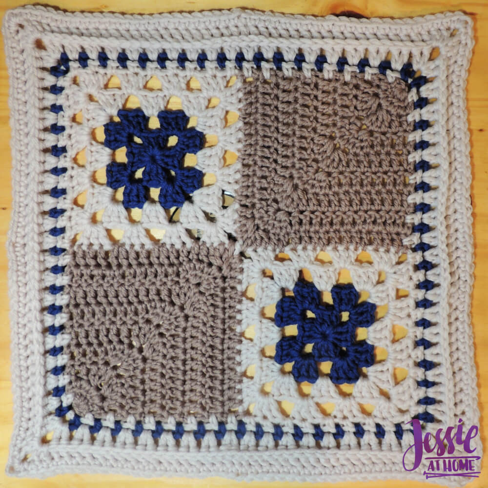 A Unique Granny Square Pattern for Allison - Squares and Miters - free crochet pattern by Jessie At Home - 1