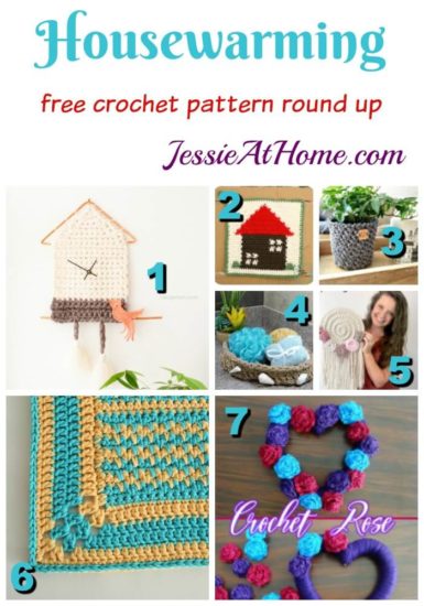 Crochet Housewarming Gifts free crochet pattern round up from Jessie At Home