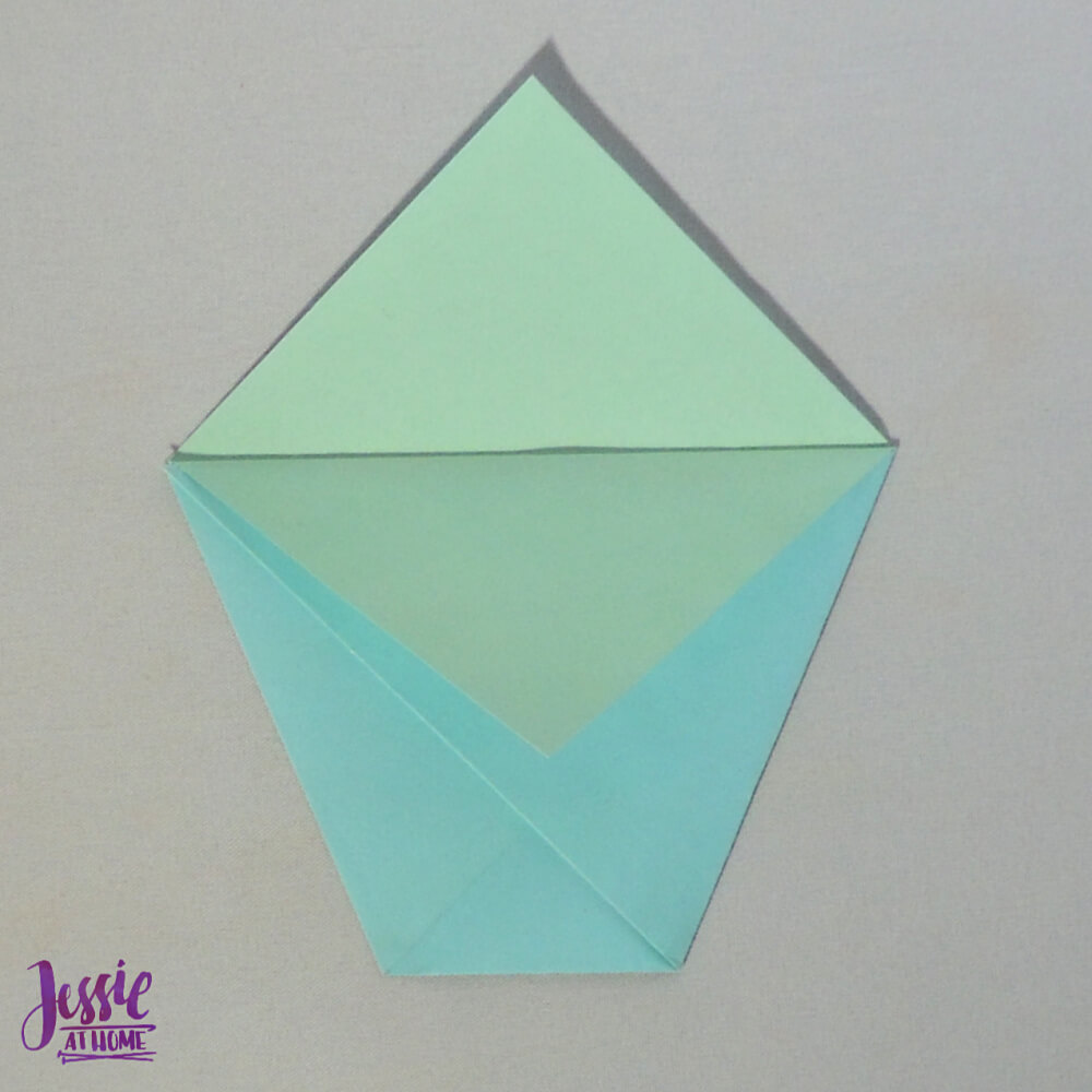 Easy Origami Cup Tutorial from Jessie At Home - Step 5