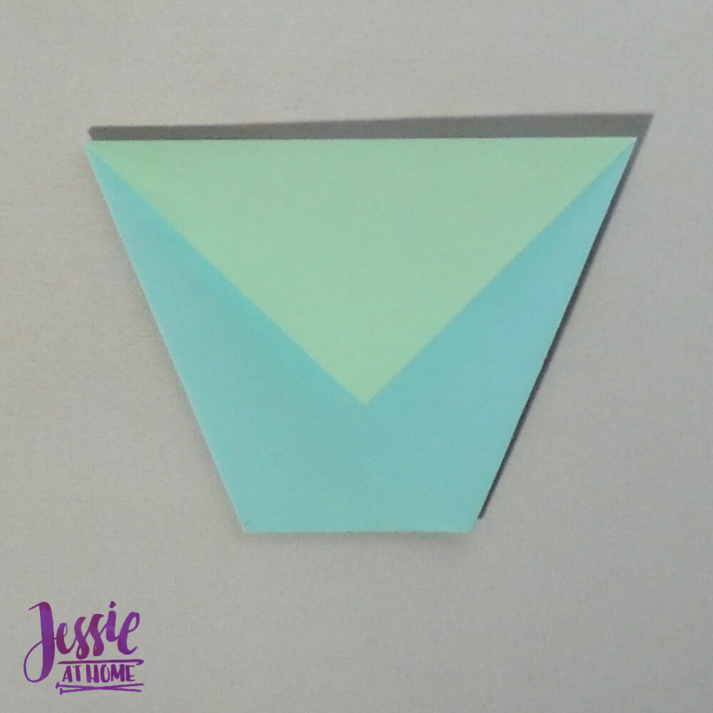 Easy Origami Cup Tutorial from Jessie At Home - Step 6