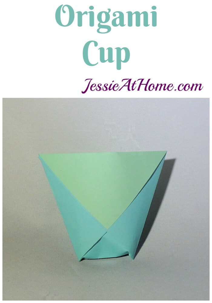 Easy Origami Cup Tutorial from Jessie At Home