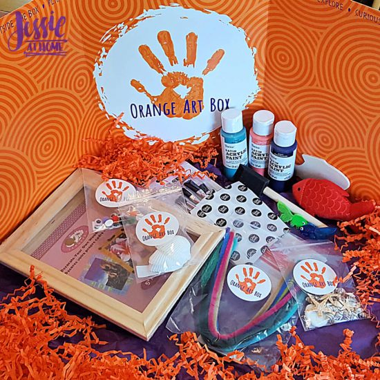 Under the Sea Fun with Orange Art Box from Jessie At Home - all the goodies