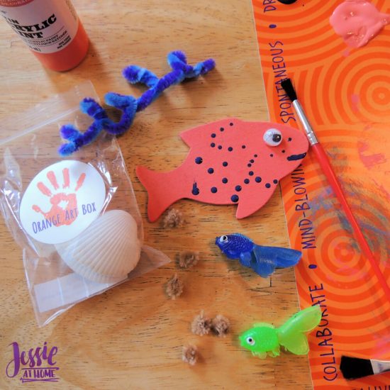Under the Sea Fun with Orange Art Box from Jessie At Home - fishy