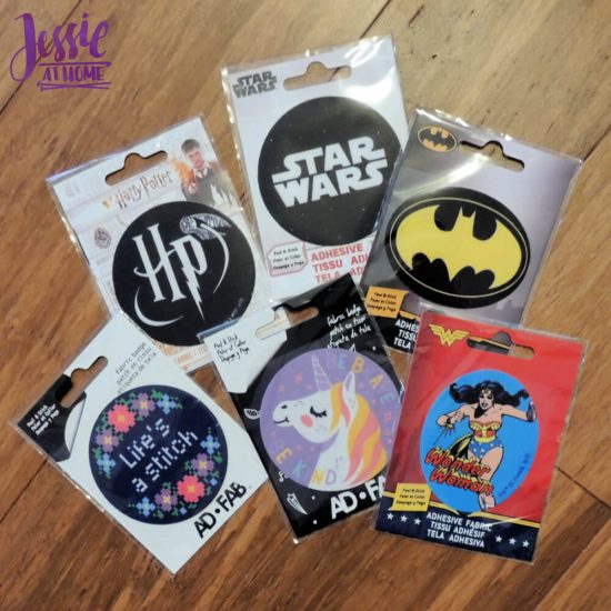 Adhesive Fabric Patches featuring Harry Potter and Star Wars - Jessie At Home - so many choices